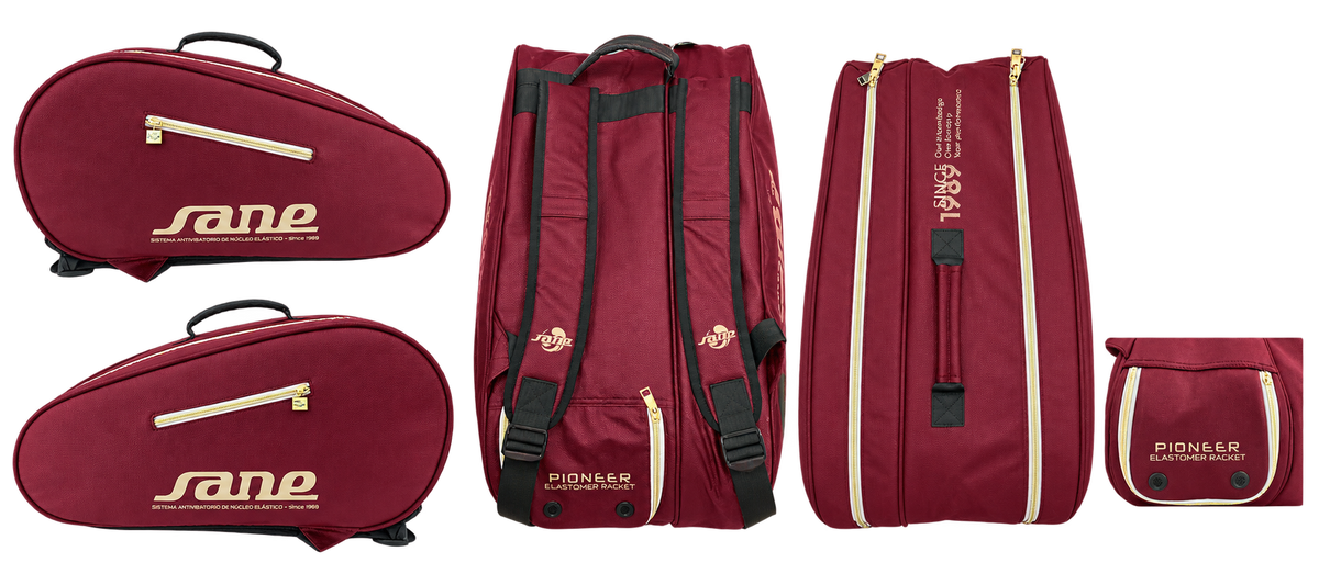 SANE Paletero Pro Leather Padel Bag - Red