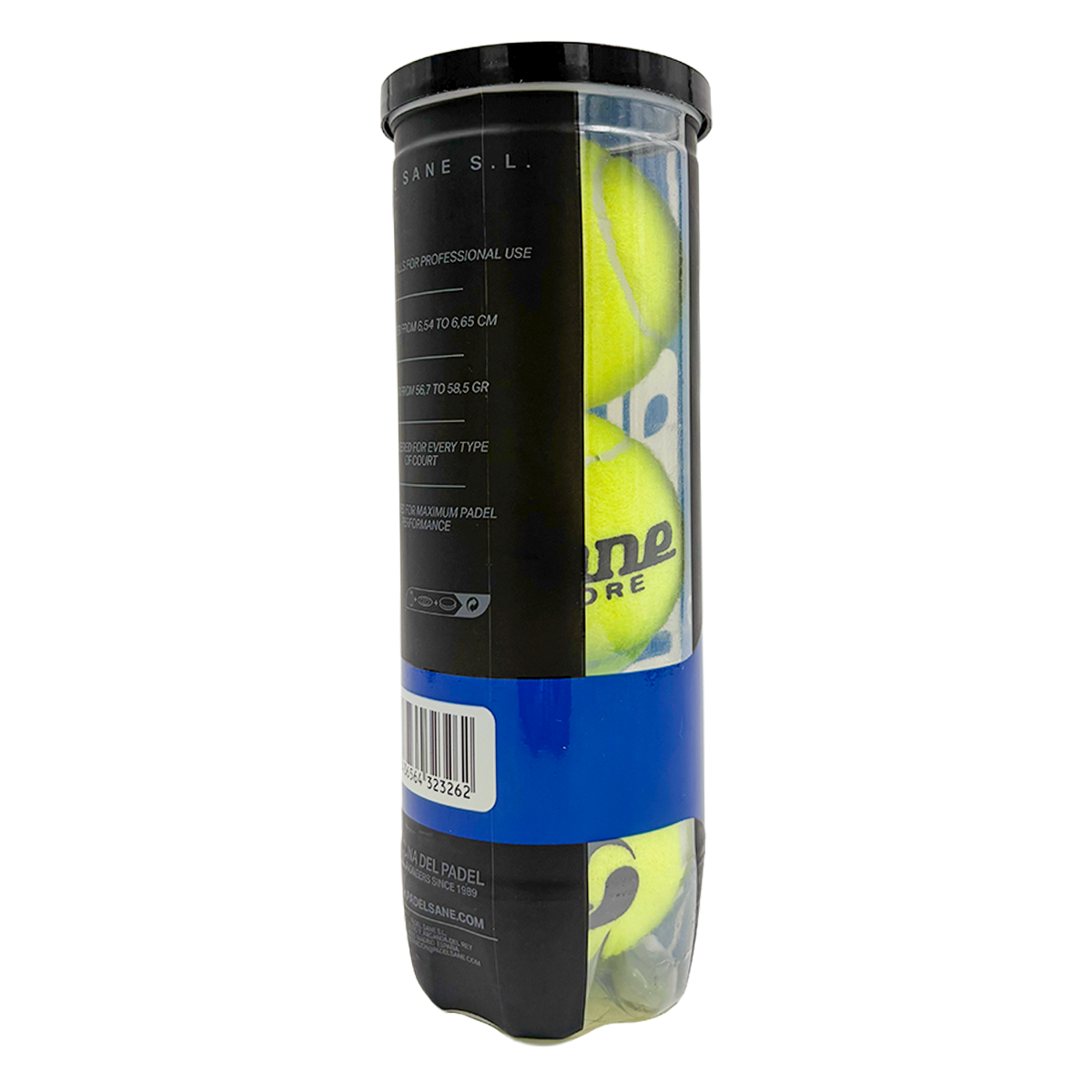 SANE Core Padel Balls - 3 Ball Tube
