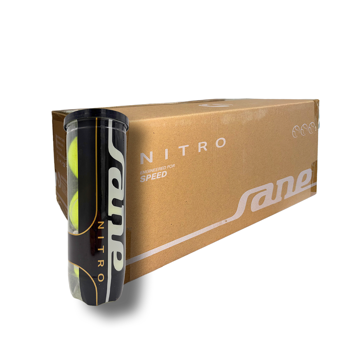 SANE Nitro Padel Balls - 3 Ball Tube
